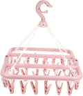 Foldable Drying Rack with Clips Space-Saving Laundry Hanger by TINEASUR