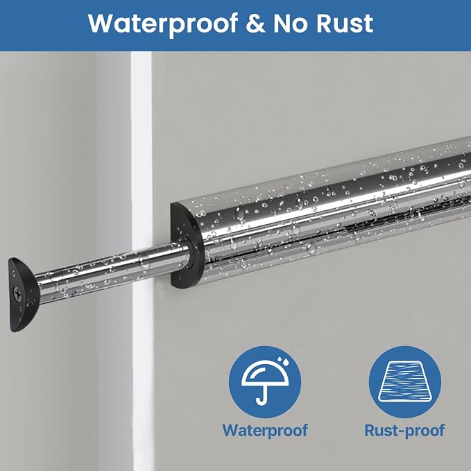 Valet Rod 14-Inch, Pull-Out Closet Clothes Closet Hanging RodMetal Telescoping - Image 5