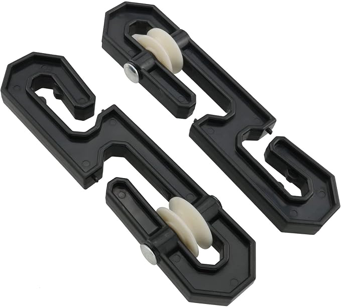 2PCS Plastic Aluminum Clothes Line Separator Spreader Pulley, S-Shaped by ZZLZX