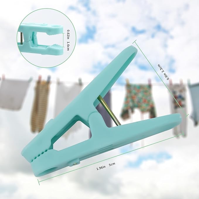 Colored Clothespins, Windproof Towel Clips - Image 5