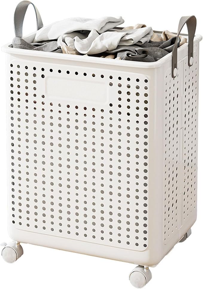 WESAPPINC Collapsible Extral Large Laundry Hamper, Plastic Laundry Basket by WESAPPINC