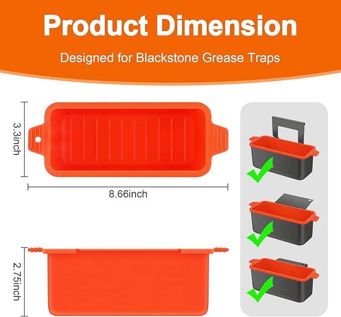 2 PCS Silicone Grease Cup Liners - Image 2