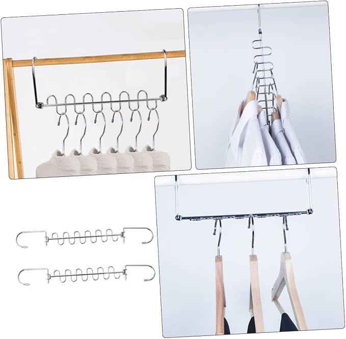 GLEAVI 1set Multi Hole Clothes Hanger Sturdy Space Saving Drying Rack - Image 9