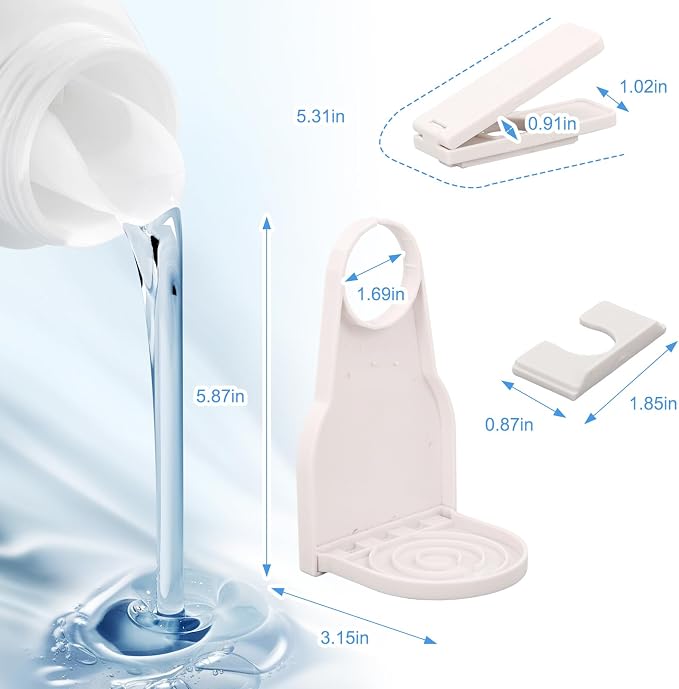 4 PCS Laundry Detergent Cup Holder & Nozzle Force-Saving Switch, Plastic Liquid - Image 4