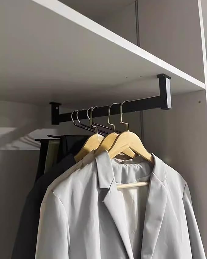 Closet Rod Top Mounted Wardrobe Bar Holder - Image 7