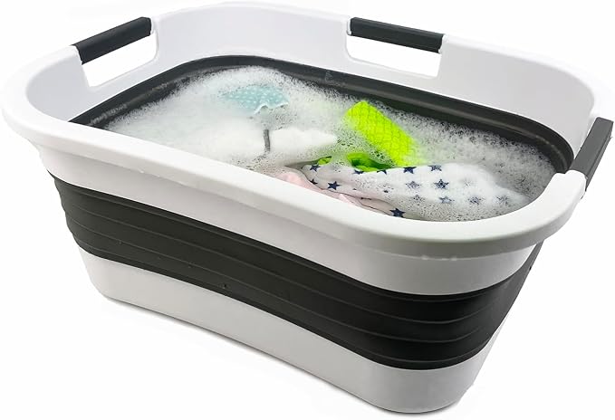 SAMMART 30L Collapsible Plastic Laundry Basket - Image 5