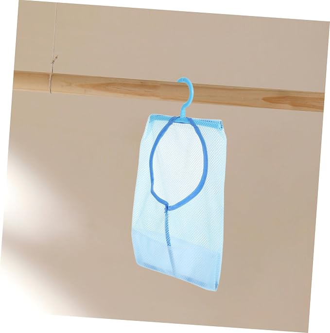 Clothesline Bag for Bathroom Mesh Laundry Bag Hanger Rack Over Door Storage Mesh - Image 8