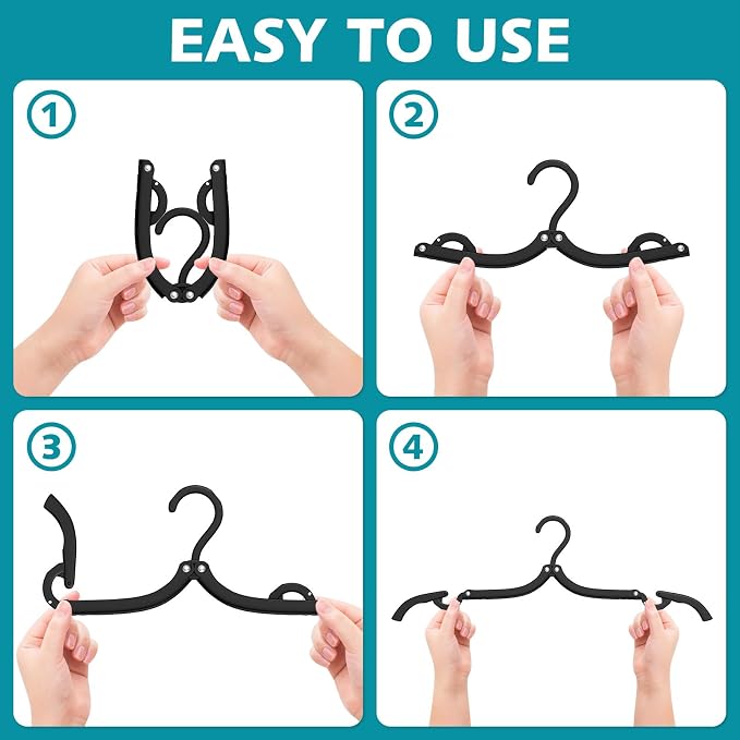 20 Pcs Travel Hangers Set Hanger Organizer - Image 5