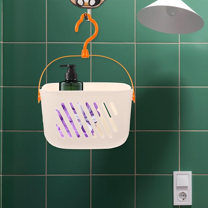Angoily Small Shower Caddy, Plastic Hanging Basket - Image 7