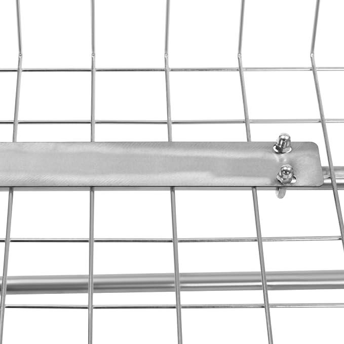 Steel Wire Laundry Cart Commercial Rolling Laundry Butler - Image 7