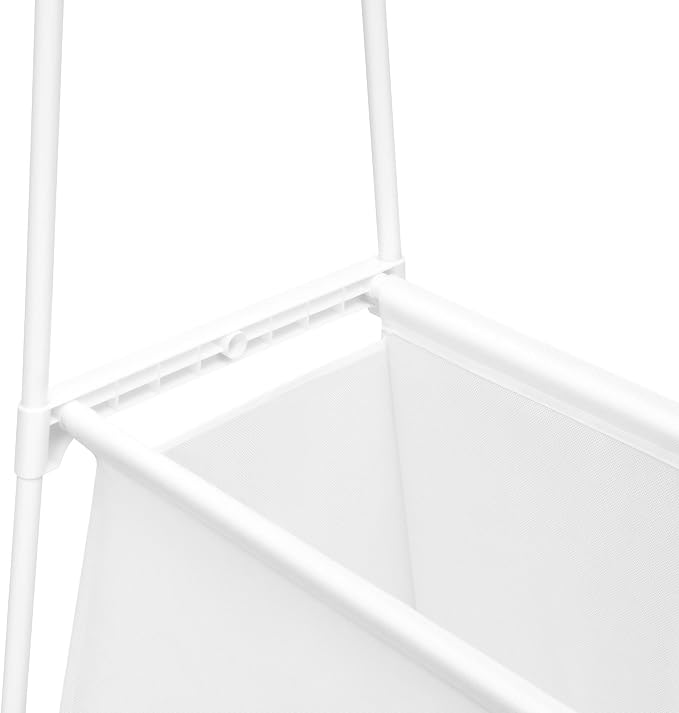 Laundry Cart with Hanging Rack, Fabric Laundry Hamper with Wheels, Small - Image 9