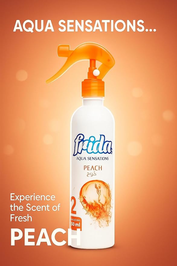Aqua Sensations Air Freshener Spray – Peach Scent, Long-Lasting Room & Fabric - Image 5