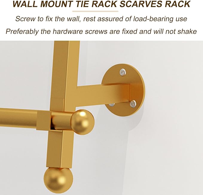 Lingerie Garment Rack Wall Mounted Ribbon Display Rack Scarf Hanger, Retail - Image 5