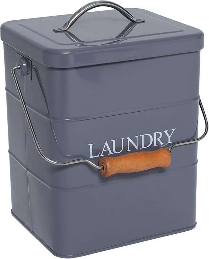 Laundry Powder Bin, Washing Powder Storage Tin by Xbopetda