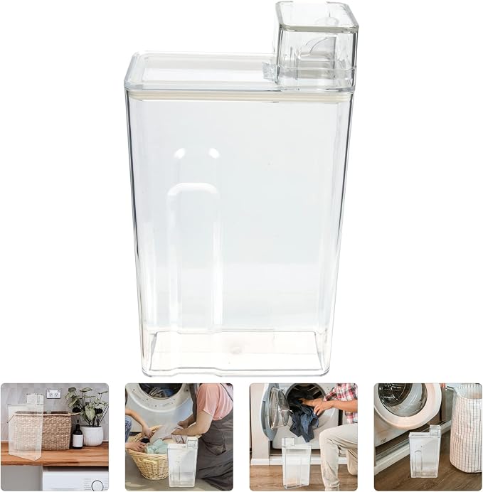 Laundry Dispenser Clear Powder Soap Dispenser Plastic Fabric Softener Dispenser - Image 9