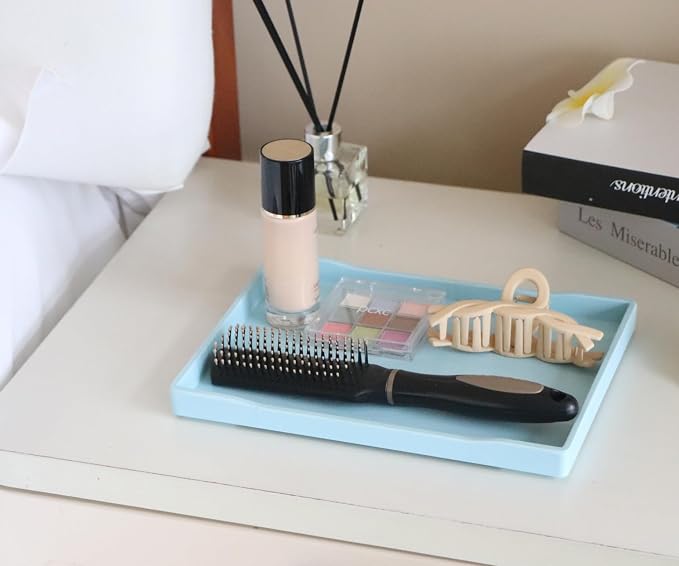 Blue Small Serving Tray, Countertop Organizer - Image 4