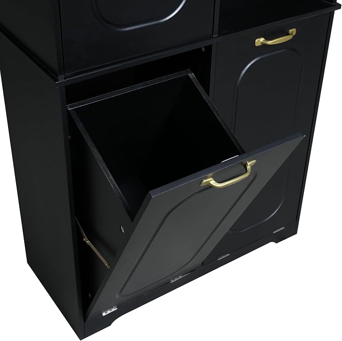 68" Tall Bathroom Storage Cabinet - Image 9