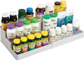 mDesign Plastic Expandable 3-Tier Shelf Rack Organizer by mDesign