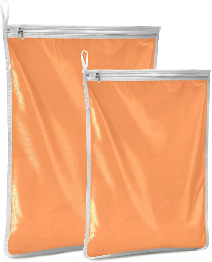 Orange Mesh Laundry Bags Lingerie Bags - Image 2