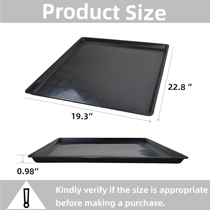 2 Pack Oil Change Drain Pan, Plastic Mini Fridge Drip Tray - Image 2