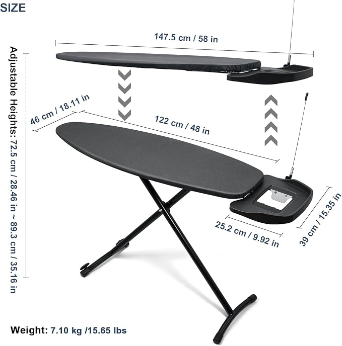 Duwee 18" ×48" Ironing Board - Image 2