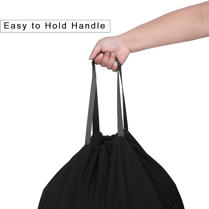 Heavy Duty Laundry Bag with Drawstring and Handle, Extra Large Travel Dirty - Image 3