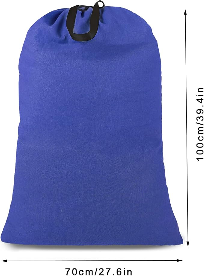 Heavy Duty Laundry Bag with Drawstring and Handle, Extra Large Travel Dirty - Image 2