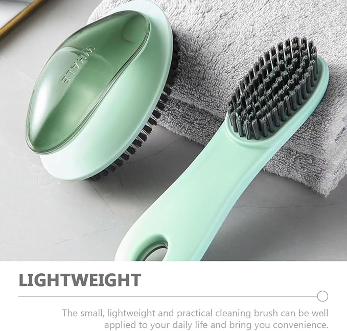 2pcs Shoe Brush and Laundry Scrub Brush Set Green Clothes Scrubber - Image 3