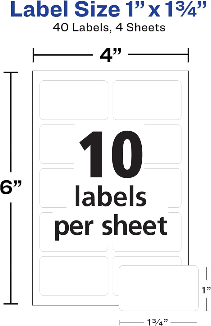Avery No-Iron Fabric Labels, Washer and Dryer-Safe Waterproof Labels, - Image 4