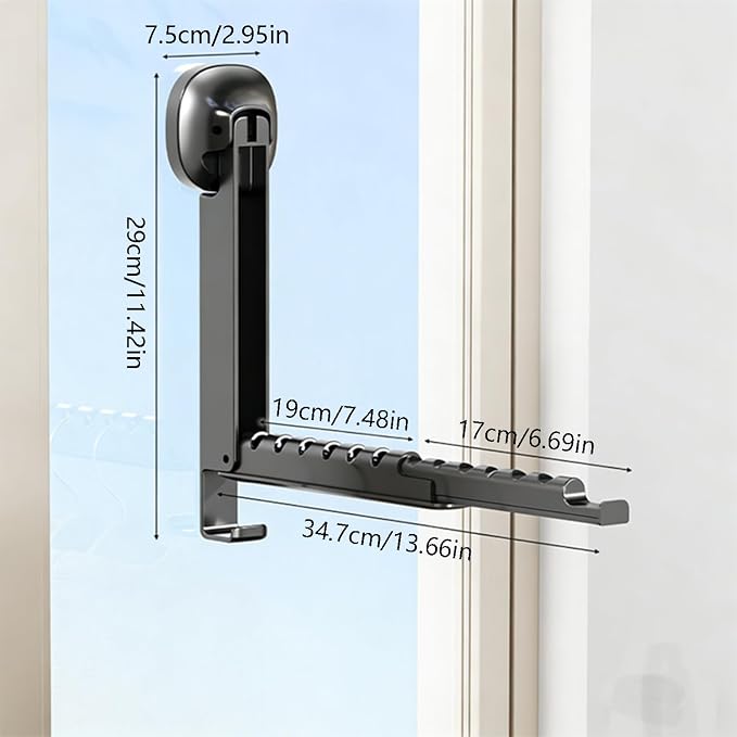 Foldable Clothes Drying Rack, Wall Mounted Drying Rack - Image 7