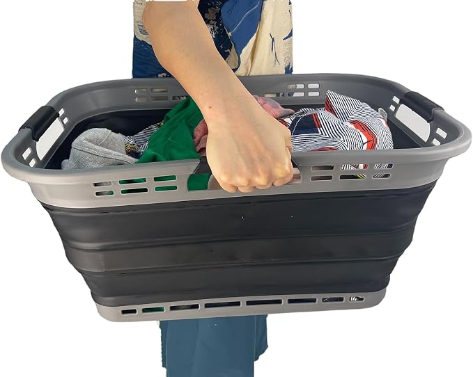 SAMMART Set of 2 Collapsible Plastic Storage Basket - Image 8