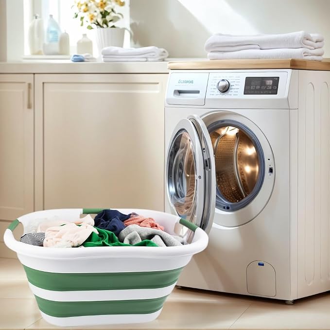 SAMMART 40L Collapsible Plastic Laundry Basket - Image 2