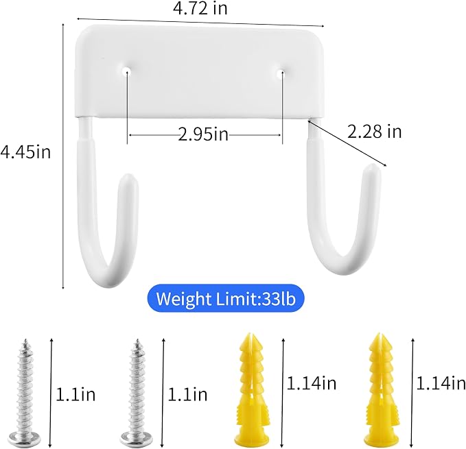 Ironing Board Holder, Sturdy and Space-Saving Ironing Board Hanger Wall Mount - Image 2