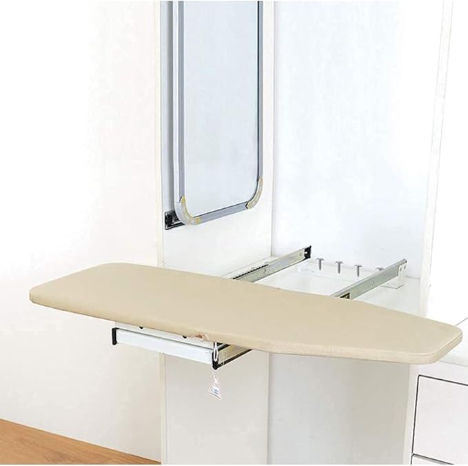 Ironing Board Retractable Pull Out Ironing Board Closet Sliding Out Swivel Iron - Image 2