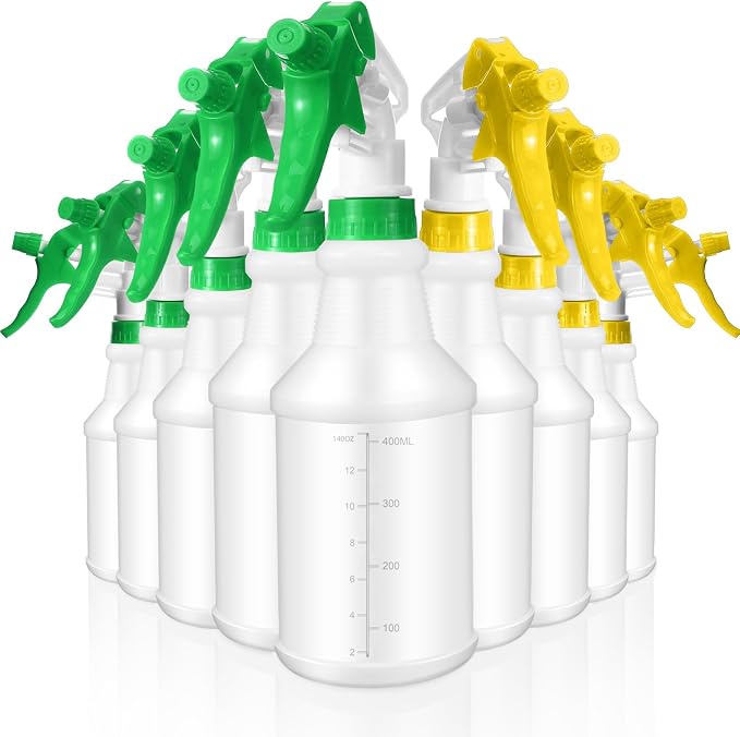 10 Pack Spray Bottles 16 oz Empty Water Spray Bottles by Gandeer