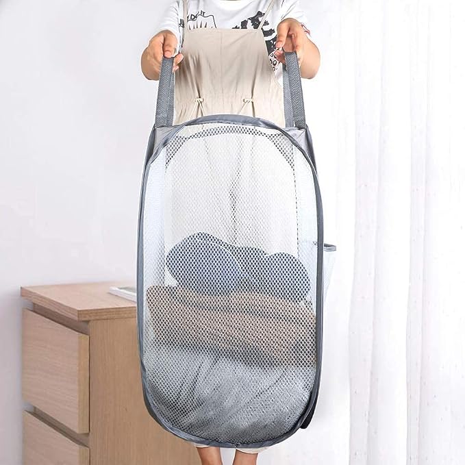 Portable Mesh Popup Laundry Hamper - Image 2