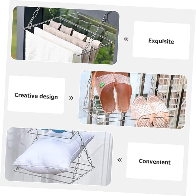 GLEAVI Outdoor Clothes Drying Rack Heavy Duty Hooks - Image 4