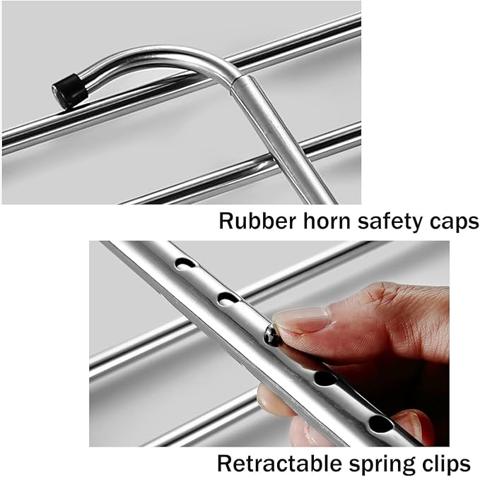 Stainless Steel Wall Mounted Balcony Dryer Rack - Image 4