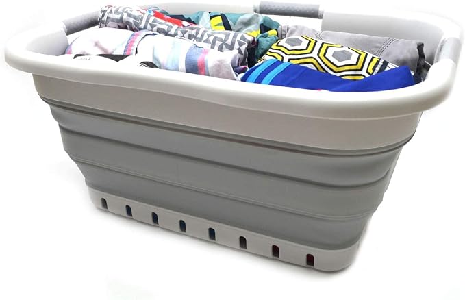 SAMMART 41L Collapsible Plastic Laundry Basket - Image 4