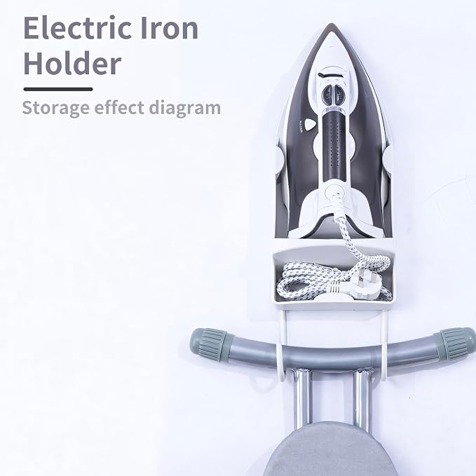 Ironing Board Hanger Wall Mount, Electric Iron and Iron Board Holder - Image 8