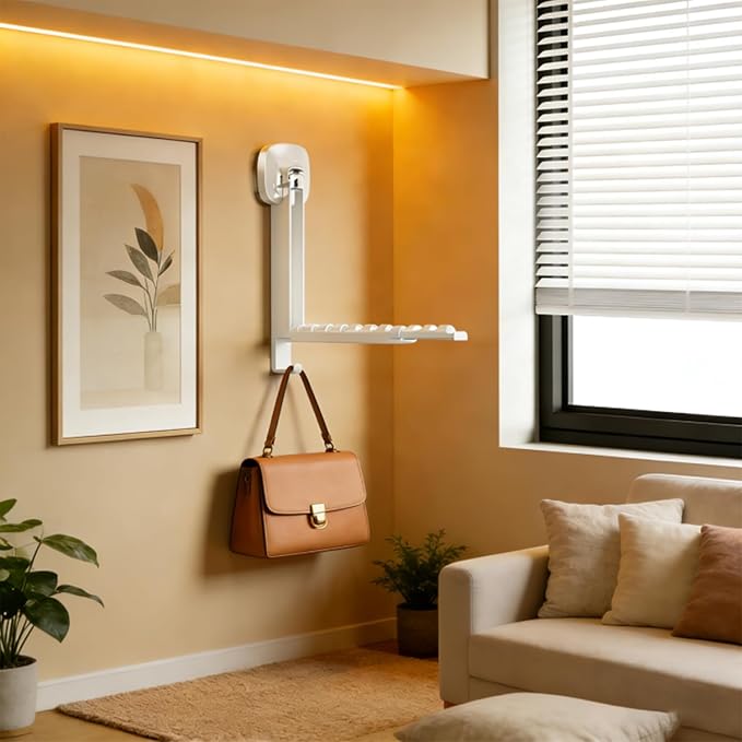 Foldable Clothes Drying Rack, Wall Mounted Drying Rack - Image 8