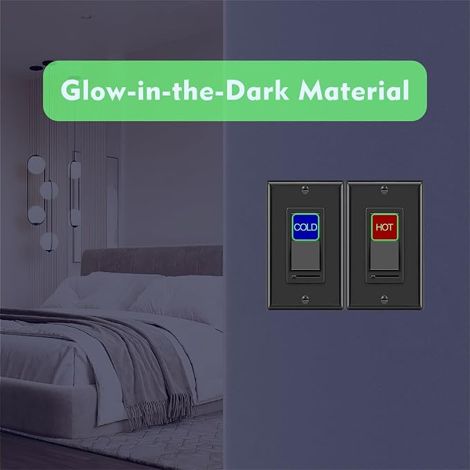 578PCS Light Switch Labels Decals Glow in the Dark Stickers - Image 2