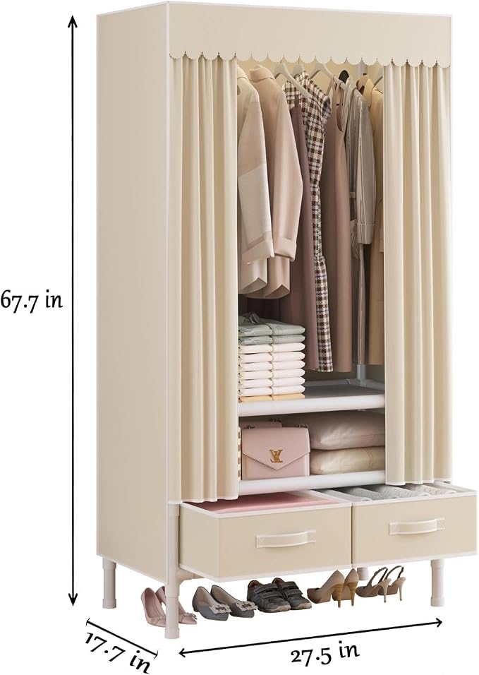 Portable Closet, Garment Rack, Heavy Duty Clothes Rack - Image 3