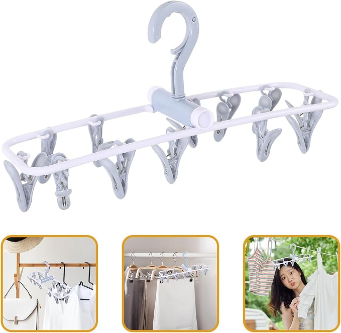 GLEAVI Foldable Blue Laundry Drying Rack - Image 4