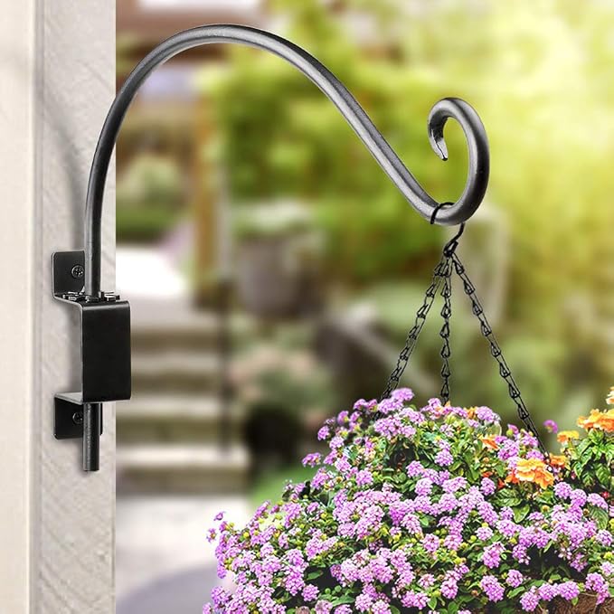 Qiang Ni Plant Hanger Outdoor: 22 Inch Bird Feeder Bracket by QiangNi