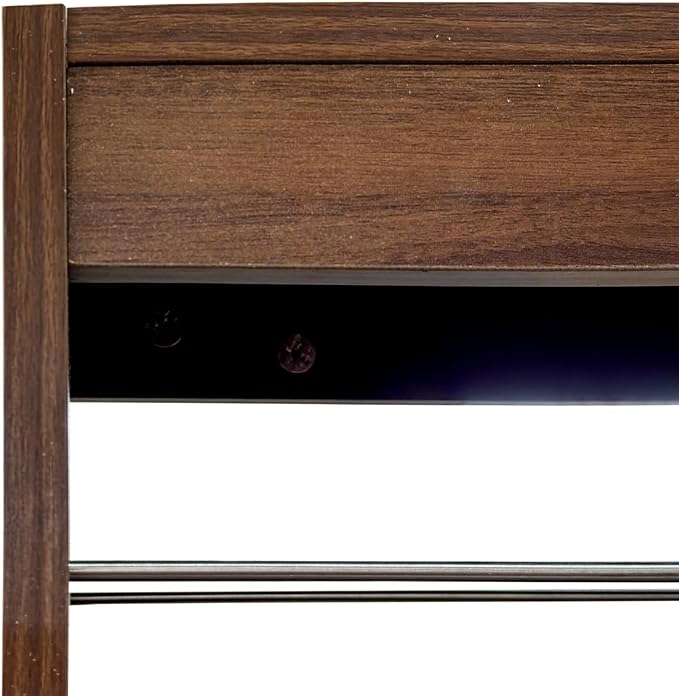 71-Inch Slim Storage Cart on Wheels, Walnut 7-Tier Tall Slide Out Kitchen - Image 5