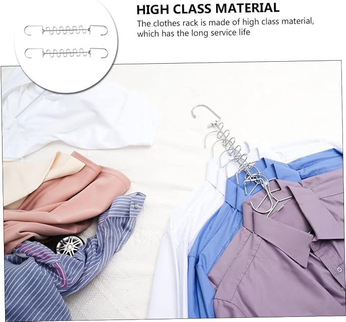 2pcs Multi Hole Clothes Drying Hangers Clothes Rack - Image 3