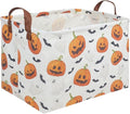 Rectangular Halloween Basket, Halloween ghost storage basket Collapsible toy by FXOCSHE