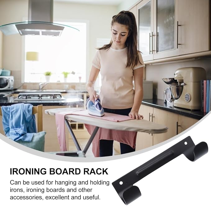 Angoily Ironing Hanger Ironing Board Hanger Ironing Board Holder Hook Bracket - Image 6