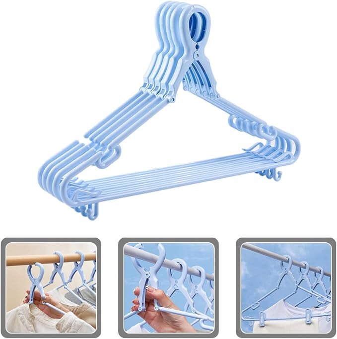 5pcs Non-Slip Plastic Clothes Hangers - Image 8